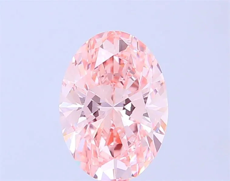 1.71ct Oval Lab Grown Diamond (Colour Fancy Vivid Pink, Clarity VVS2, IGI Certified)