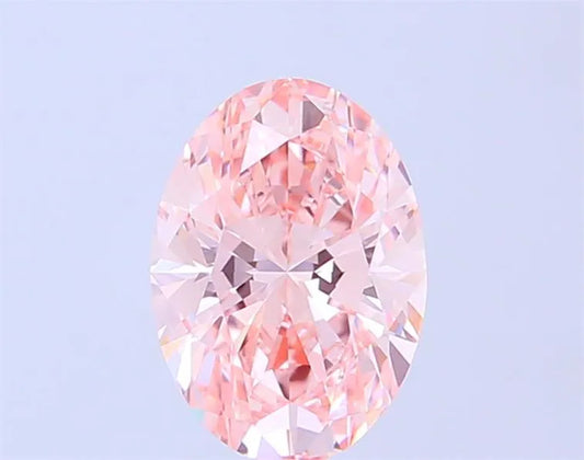 1.71ct Oval Lab Grown Diamond (Colour Fancy Vivid Pink, Clarity VVS2, IGI Certified)